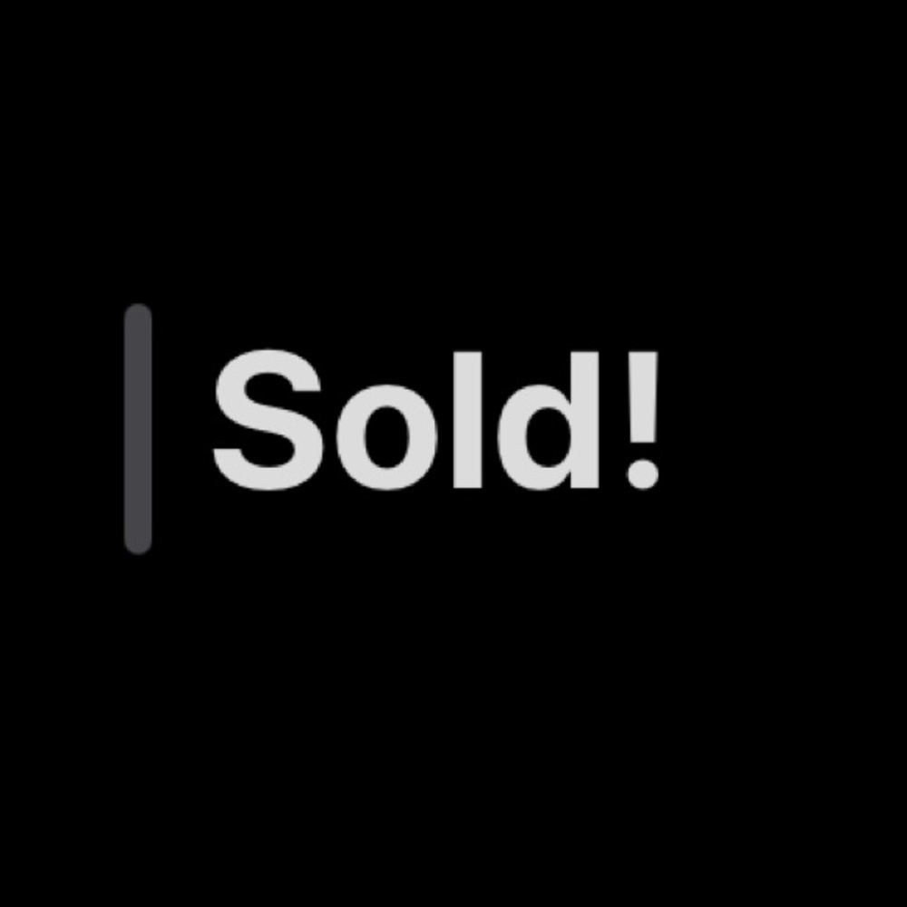 Sold beyond this point!